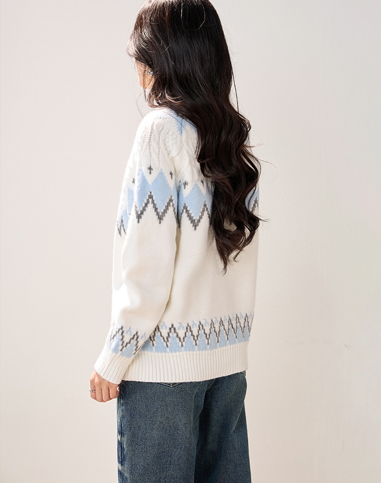 Pullover autumn and winter sweater retro thick tops for women