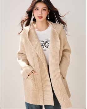 Casual temperament cardigan autumn and winter coat for women