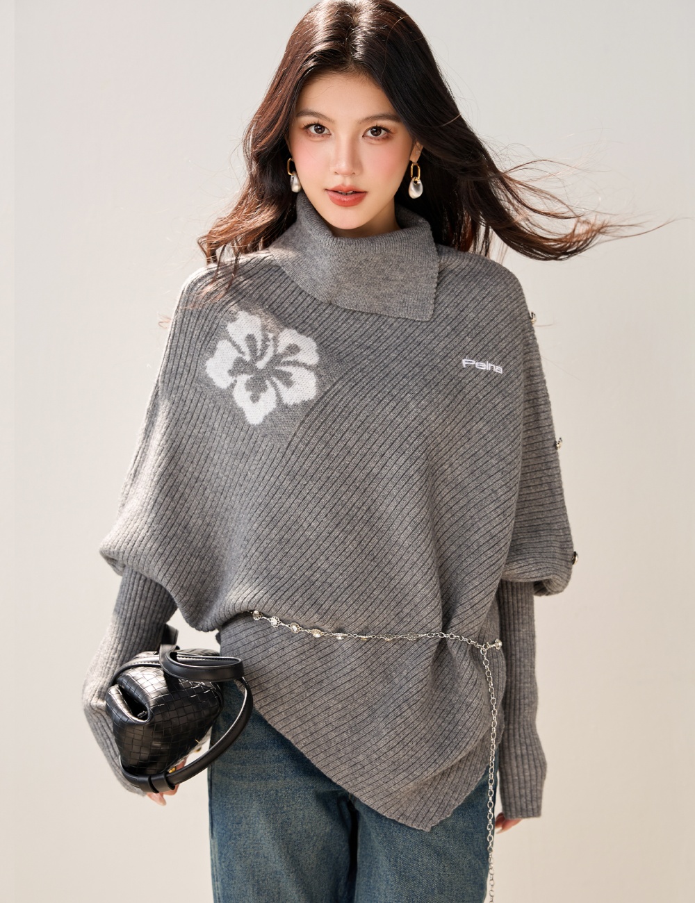 Lazy niche sweater long sleeve autumn cloak for women