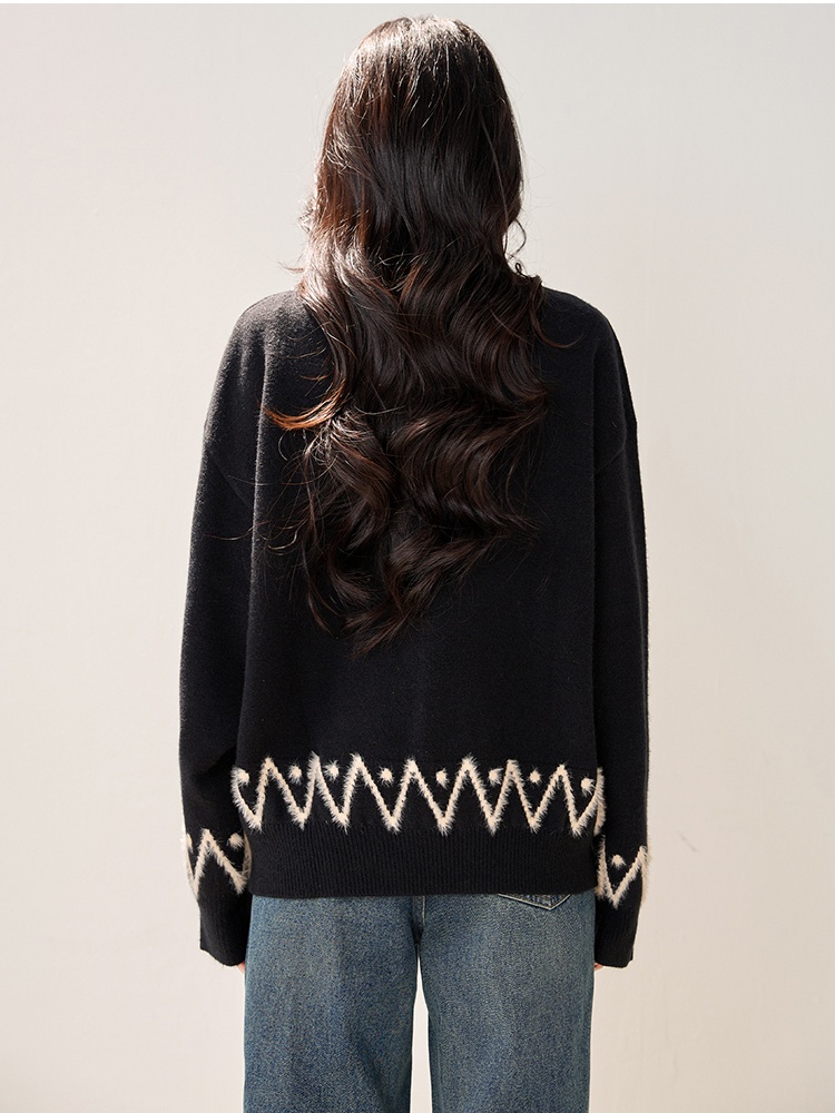 Lazy autumn and winter tops long sleeve sweater for women