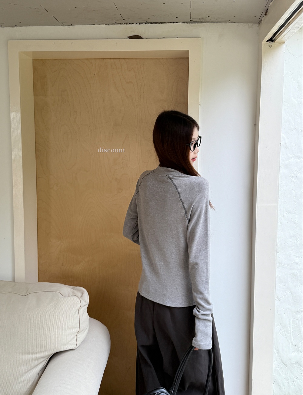 Plus velvet bottoming shirt autumn and winter tops for women