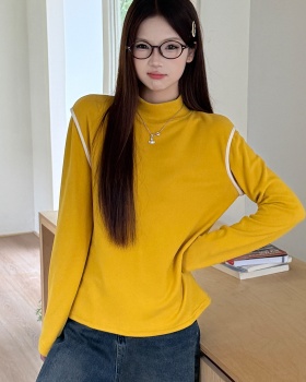 Spring and autumn T-shirt bottoming shirt for women