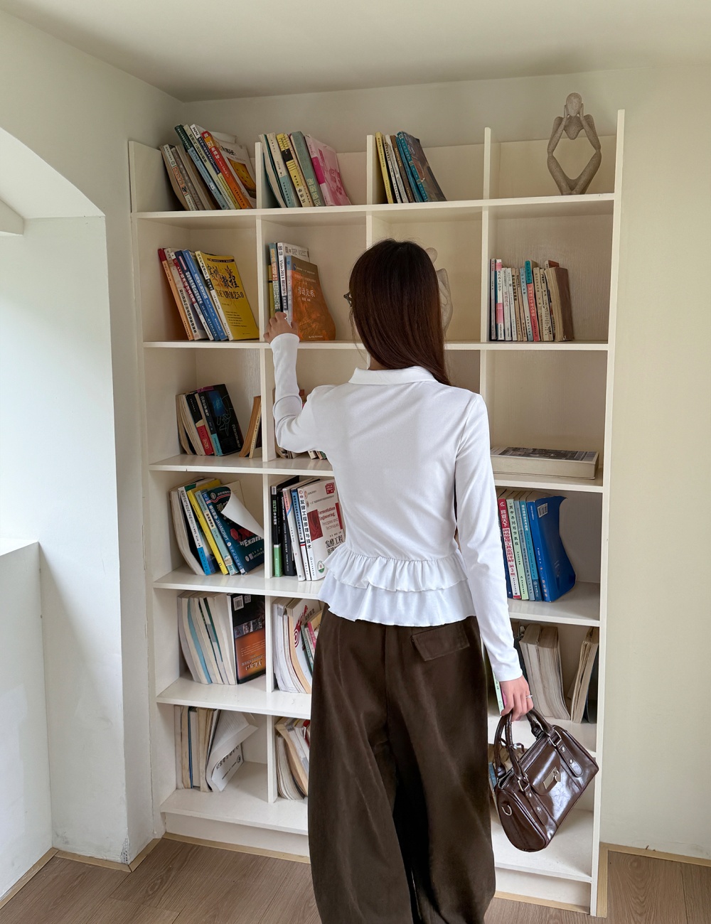 Lace slim T-shirt long sleeve splice bottoming shirt