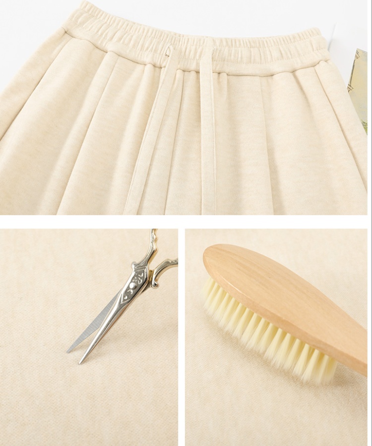 Elastic waist fashion pants temperament wide leg pants