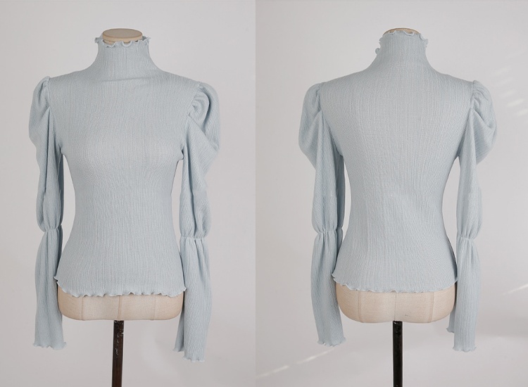 Trumpet sleeves skirt fashion tops 2pcs set for women