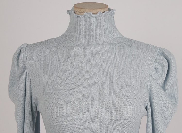 Trumpet sleeves skirt fashion tops 2pcs set for women