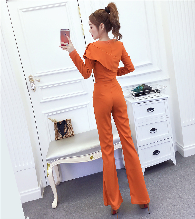 Temperament short long pants autumn and winter tops a set