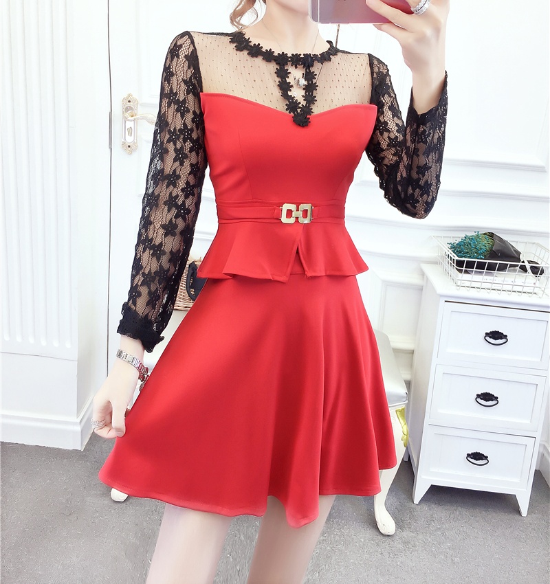 Gauze pinched waist strapless skirt sexy ladies tops a set