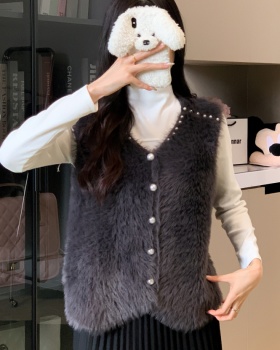 Outside the ride sweater knitted waistcoat for women