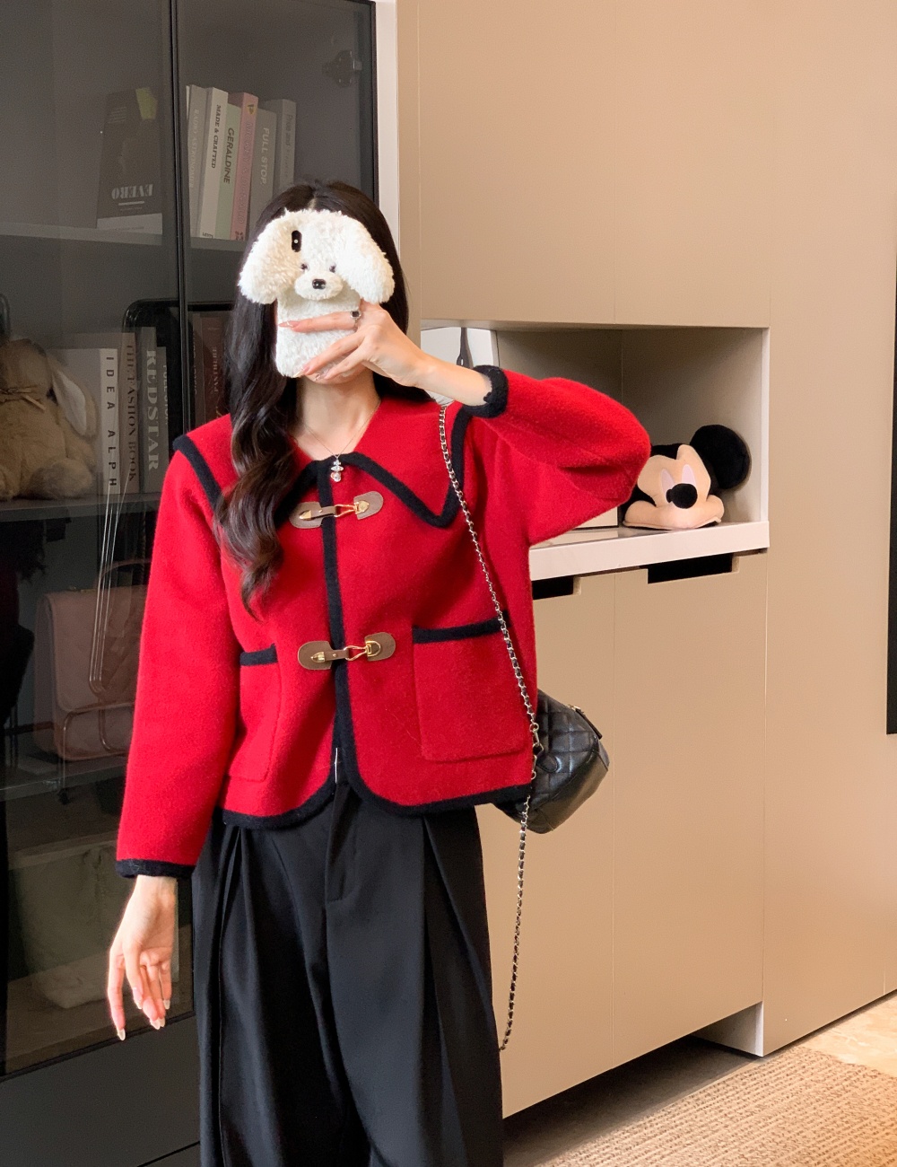 Casual tops imitation of mink velvet coat for women