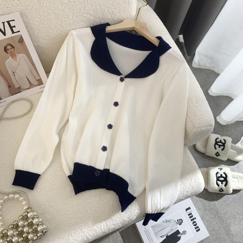 Autumn and winter tops France style sweater for women