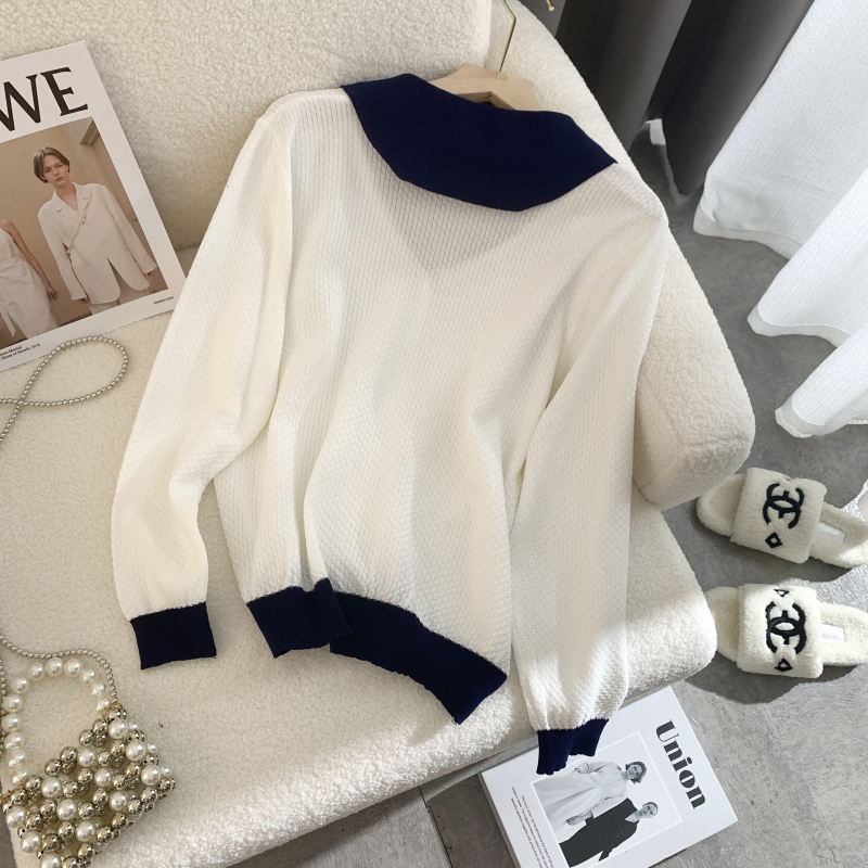 Autumn and winter tops France style sweater for women