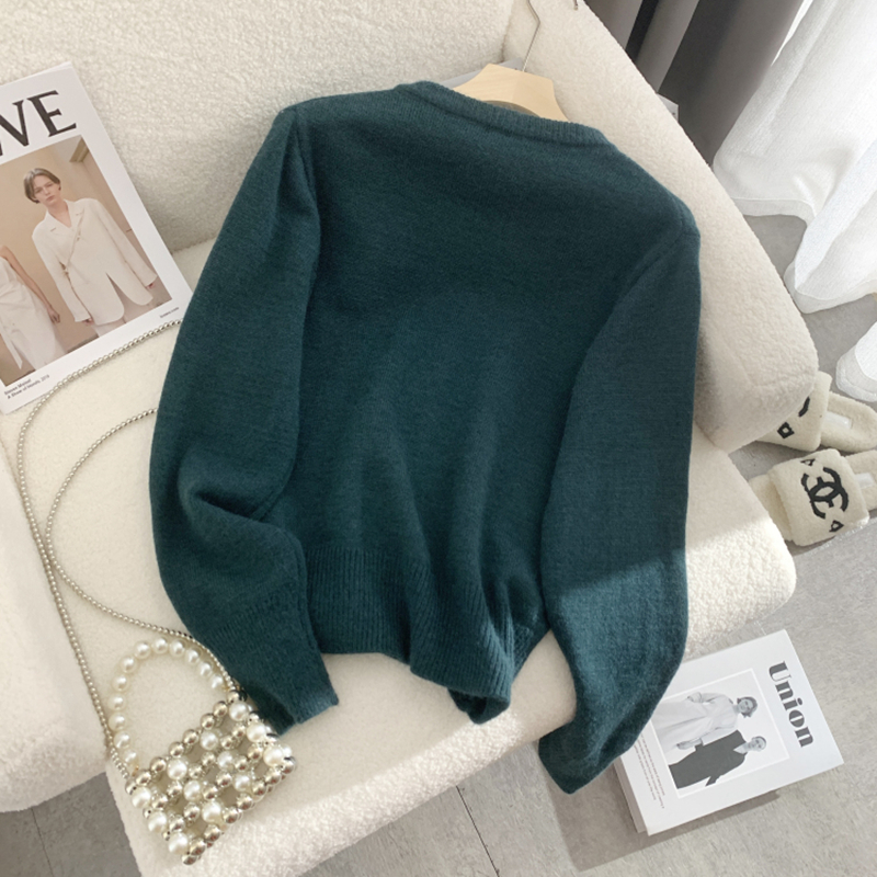 Embroidered simple coat long sleeve tops for women