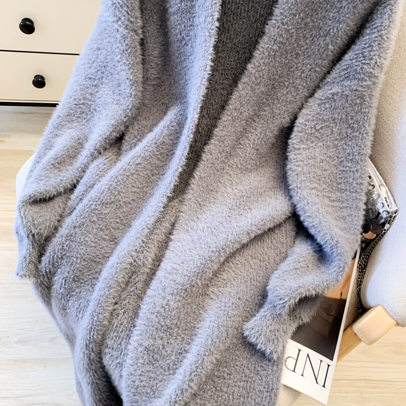 Lazy thick sweater loose lady cardigan for women