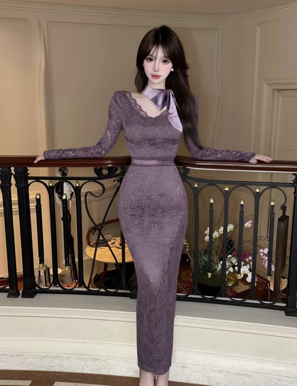 Slim package hip dress sexy long dress for women