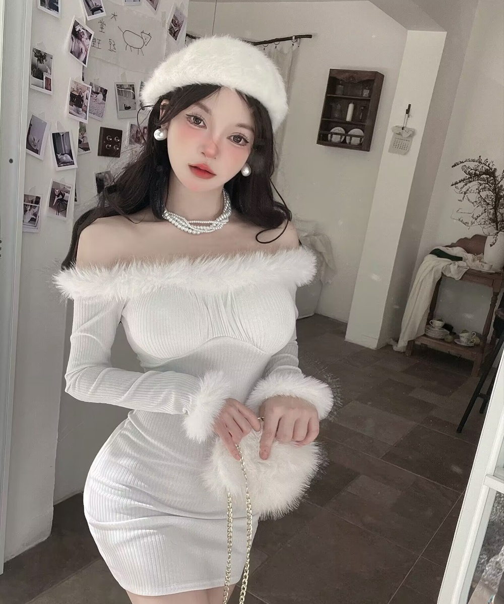 Enticement dress autumn and winter T-back for women