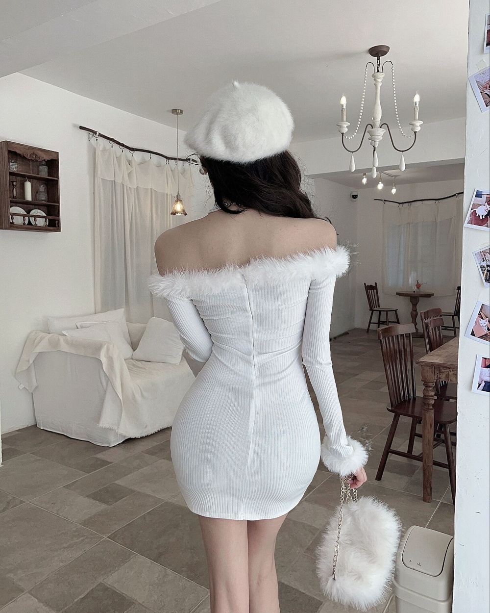 Enticement dress autumn and winter T-back for women