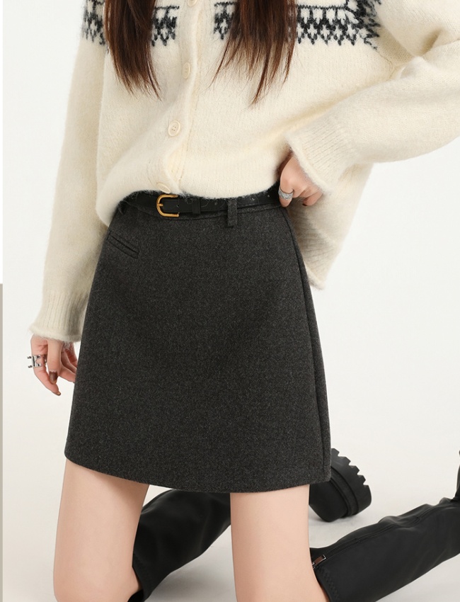 Thick skirt autumn and winter short skirt for women