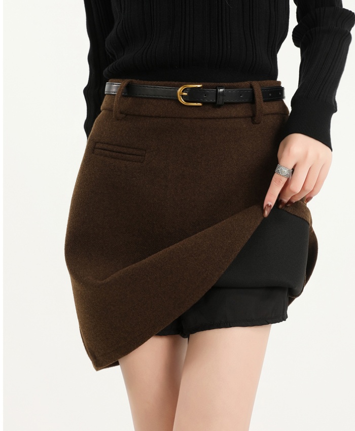 Thick skirt autumn and winter short skirt for women