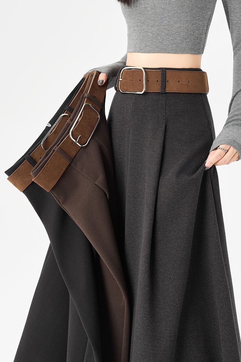 Autumn and winter long long skirt slim skirt for women