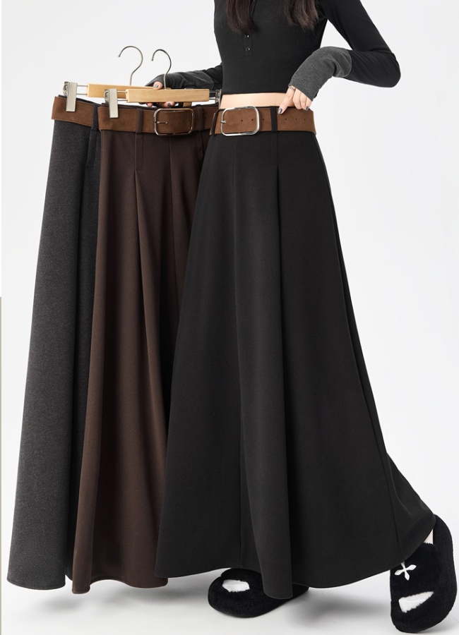 Autumn and winter long long skirt slim skirt for women