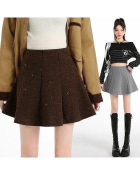High waist short skirt A-line skirt for women