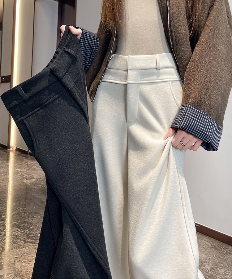 Straight wide leg pants slim suit pants for women
