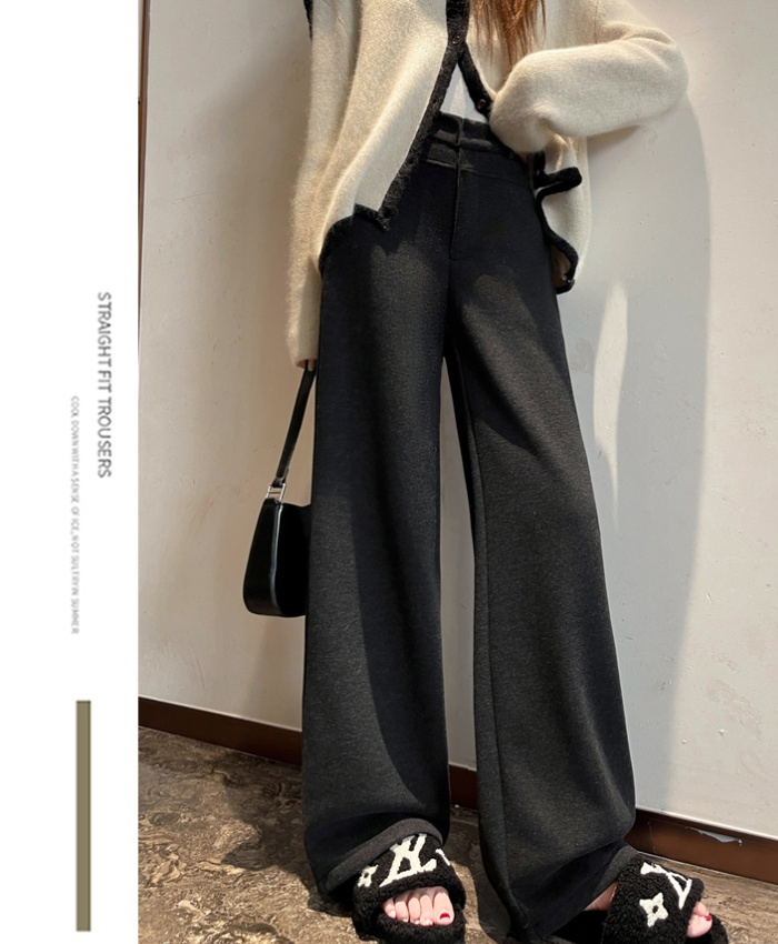 Straight wide leg pants slim suit pants for women