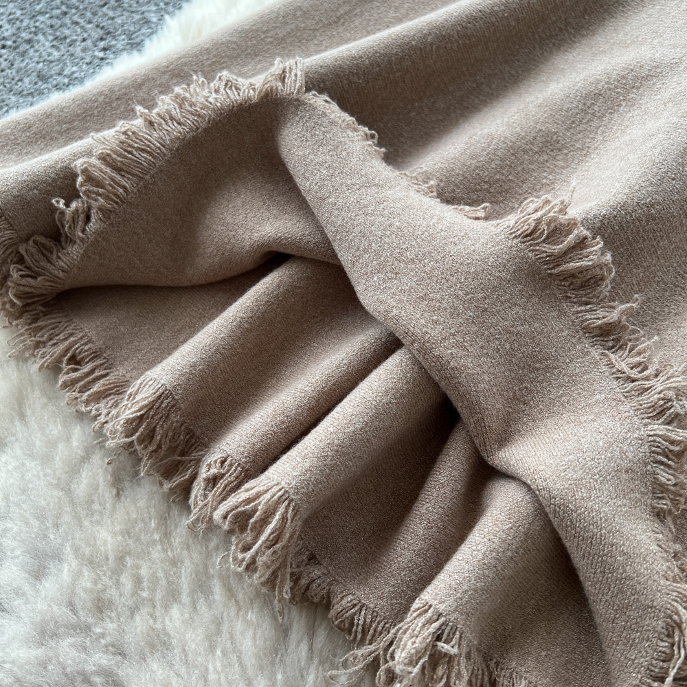 Slim high waist autumn and winter mermaid tassels skirt