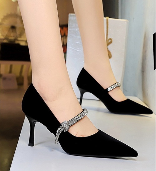 Broadcloth high-heeled shoes European style shoes for women