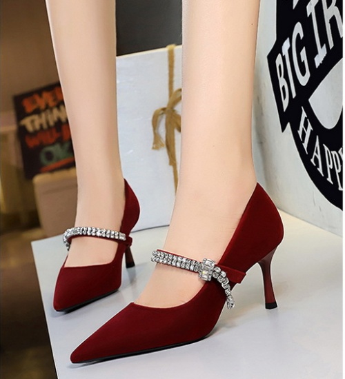 Broadcloth high-heeled shoes European style shoes for women