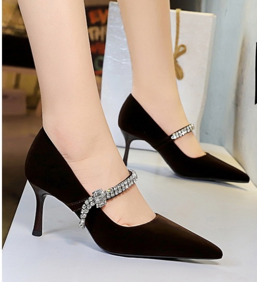 Broadcloth high-heeled shoes European style shoes for women