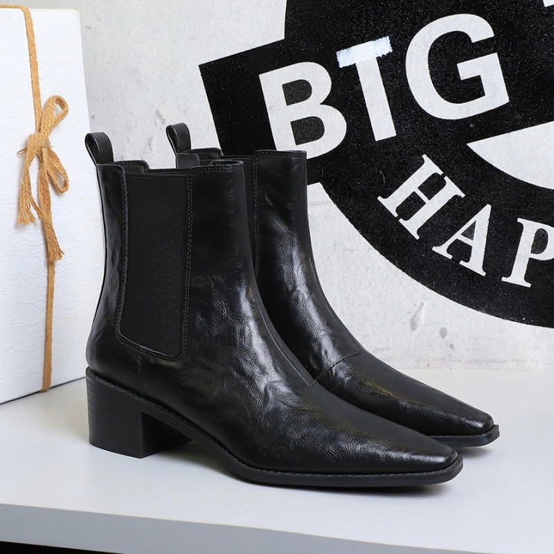 All-match elasticity boots thick martin boots for women