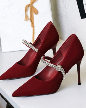 Pointed commuting shoes banquet high-heeled shoes for women