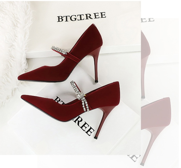 Pointed commuting shoes banquet high-heeled shoes for women