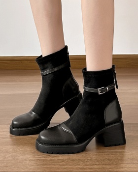 Spring and autumn boots short boots for women