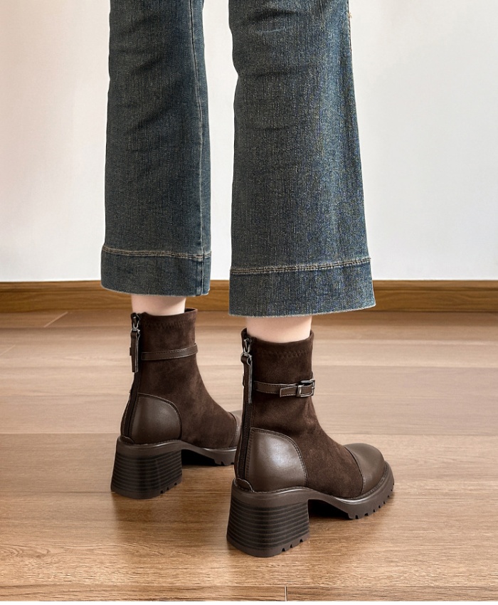 Spring and autumn boots short boots for women