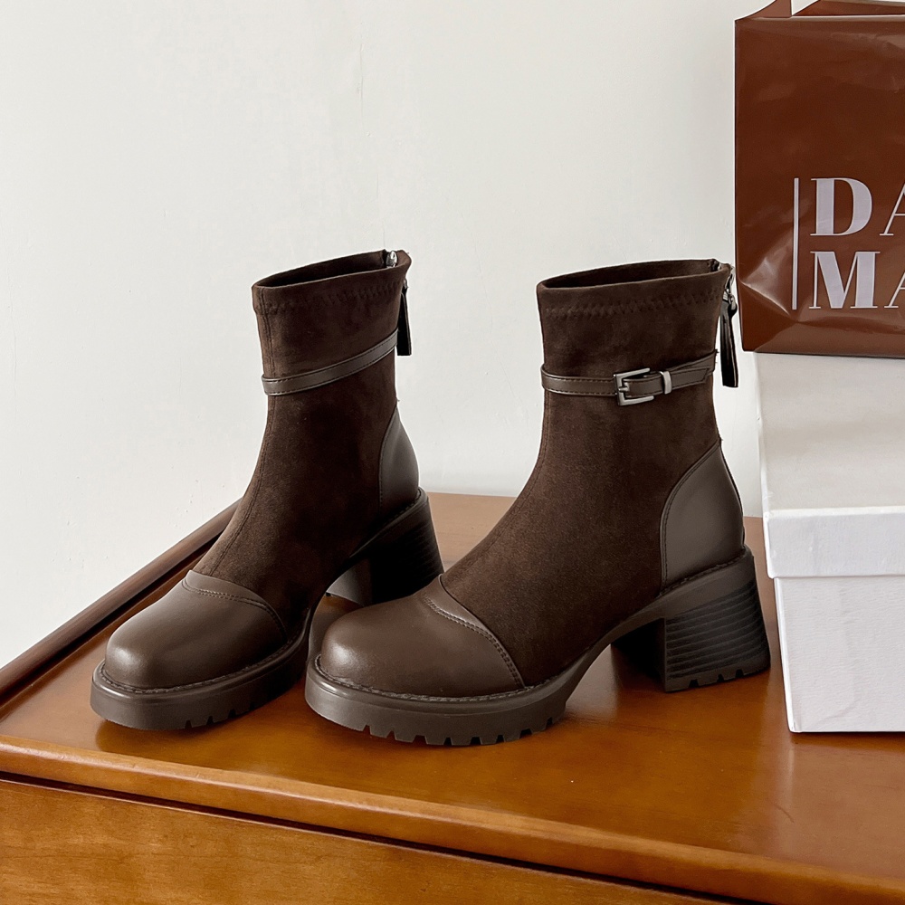 Spring and autumn boots short boots for women