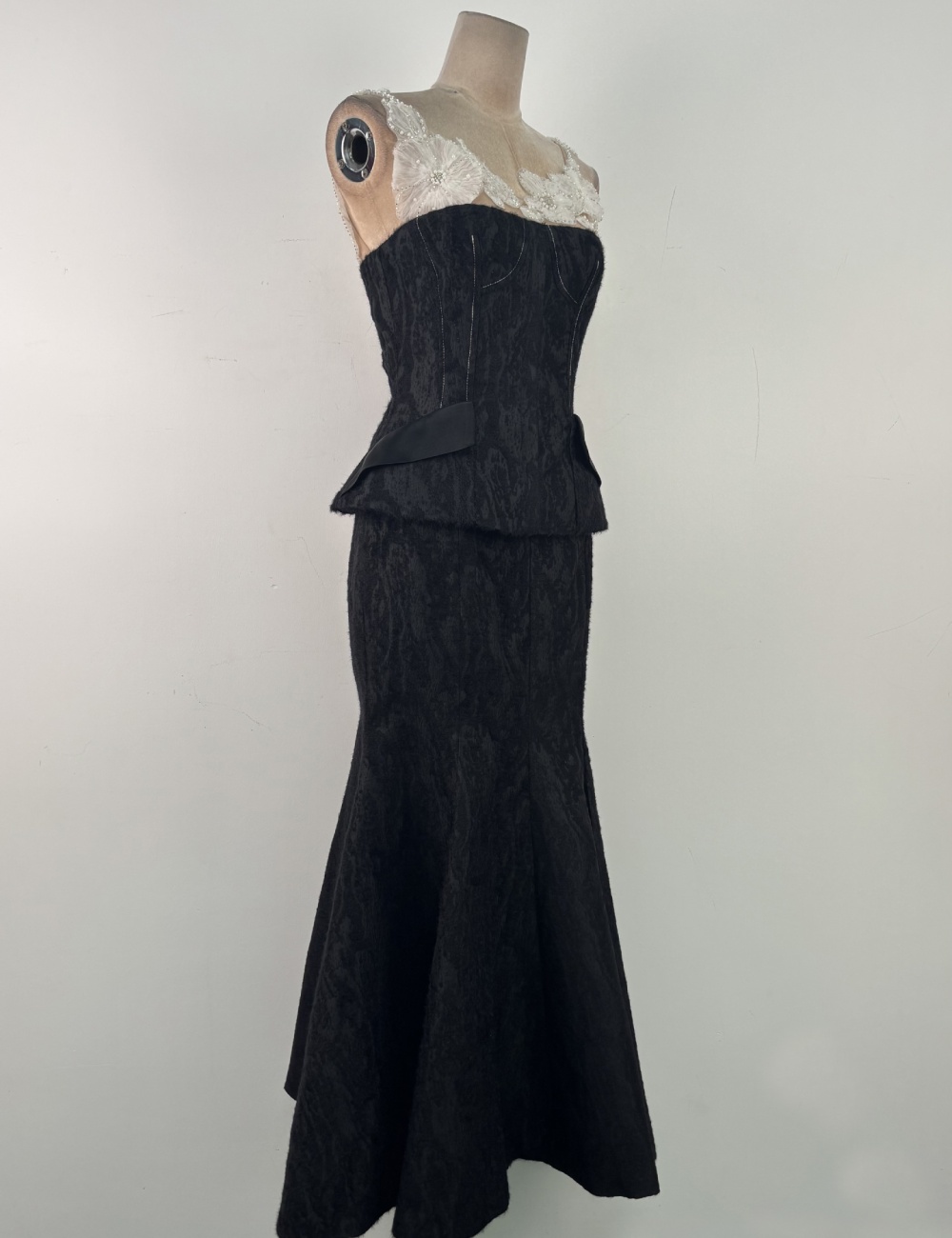 Mermaid long skirt sling tops 2pcs set