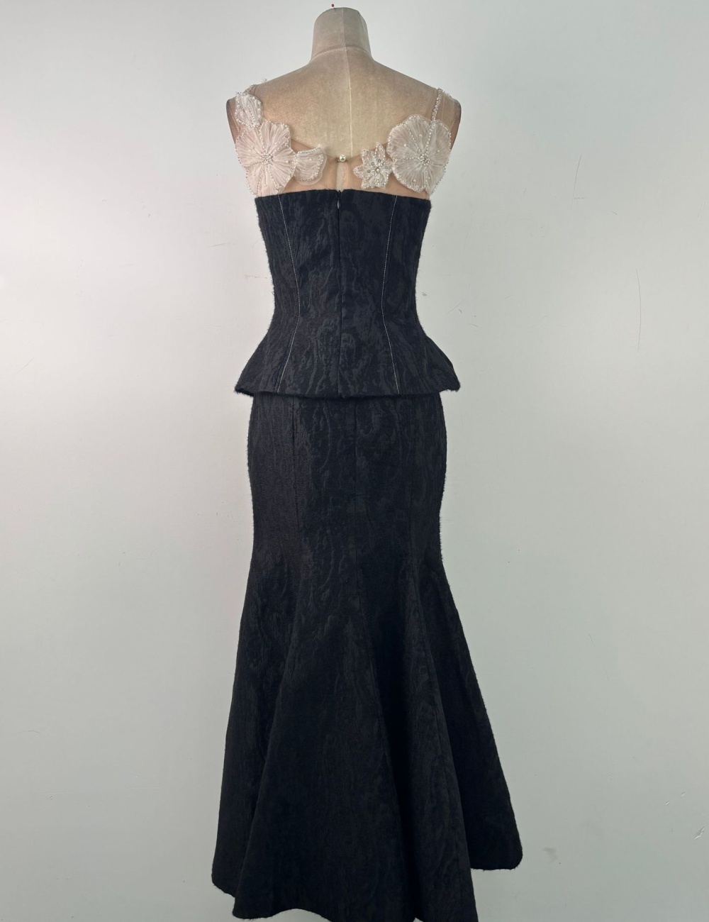 Mermaid long skirt sling tops 2pcs set