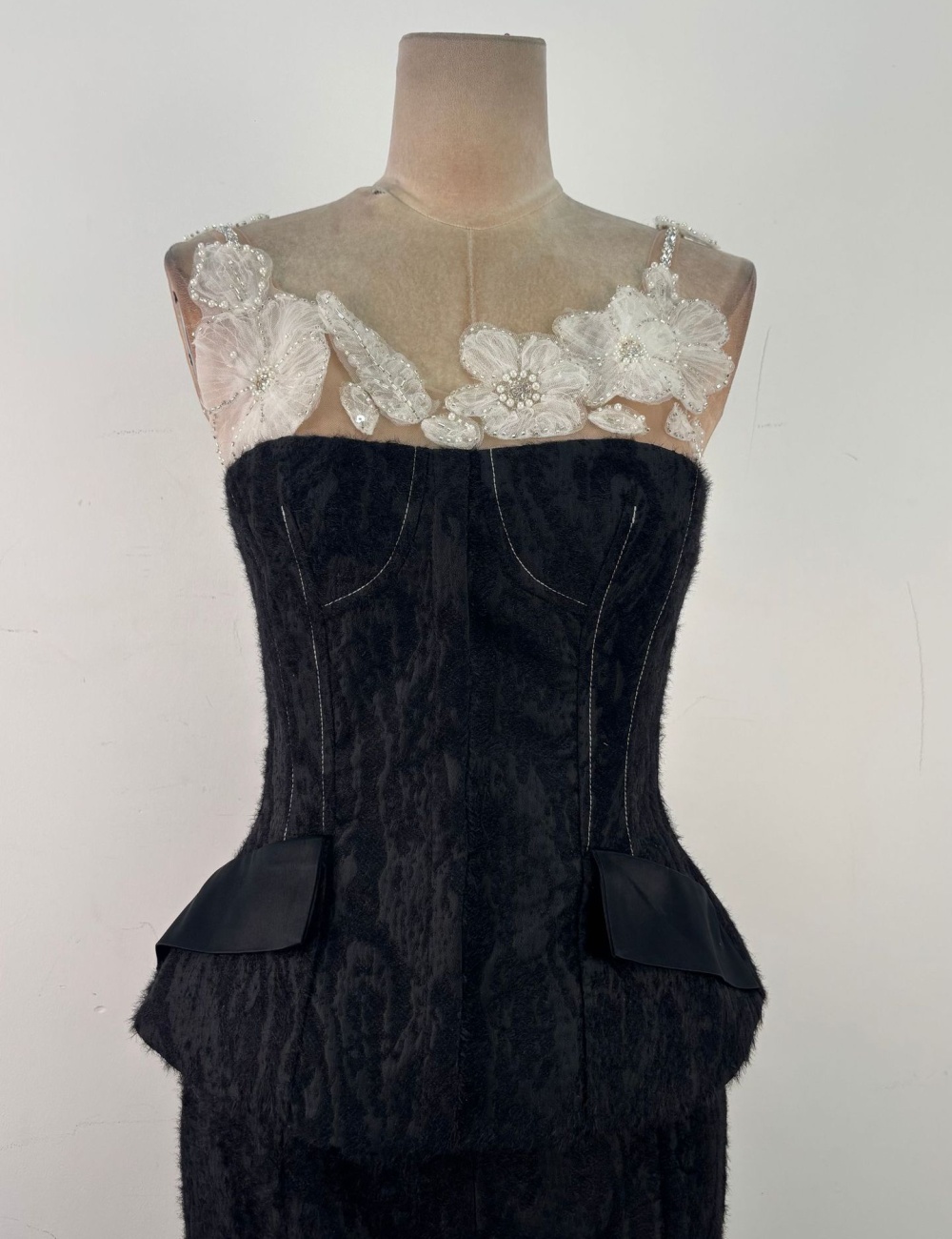 Mermaid long skirt sling tops 2pcs set