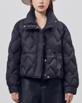 Quilted short show young loose fashion down coat