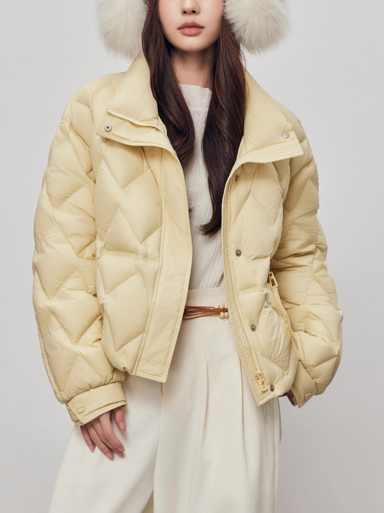 Quilted short show young loose fashion down coat