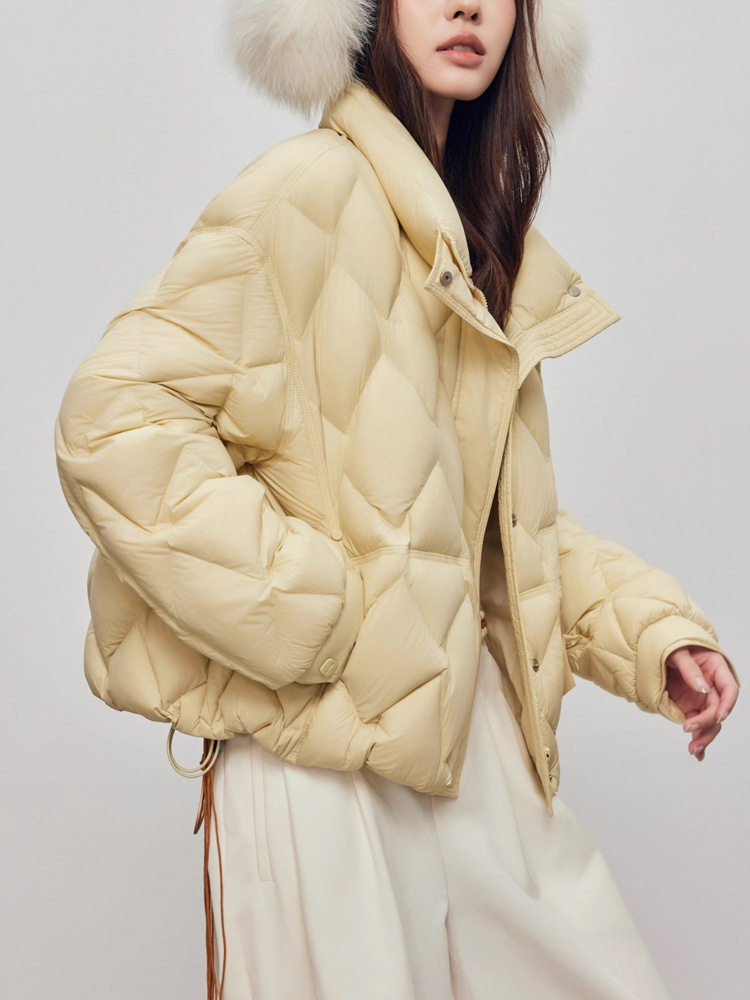 Quilted short show young loose fashion down coat