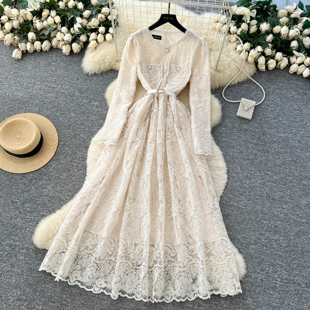 Chanelstyle long dress temperament dress for women