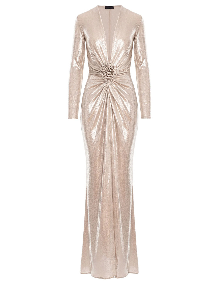 Slit France style long dress temperament dress for women