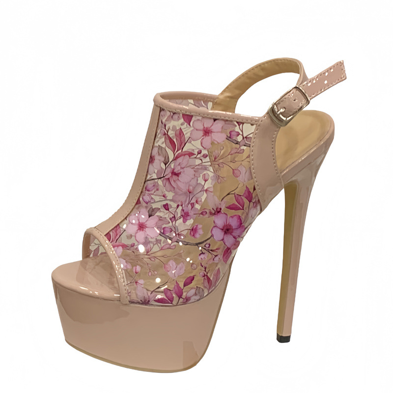 Fish mouth lazy shoes sandals for women