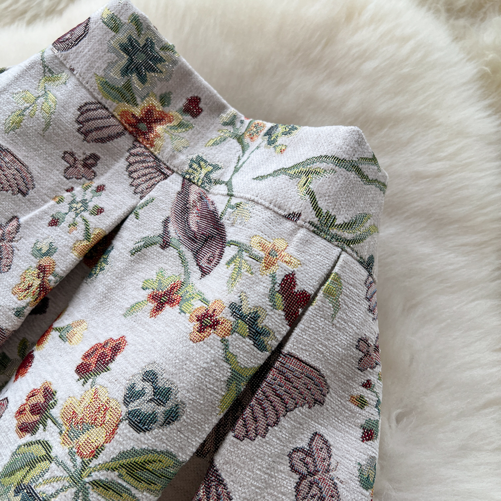 High waist slim long dress A-line pleated skirt for women