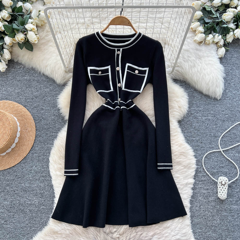 France style dress chanelstyle sweater dress for women