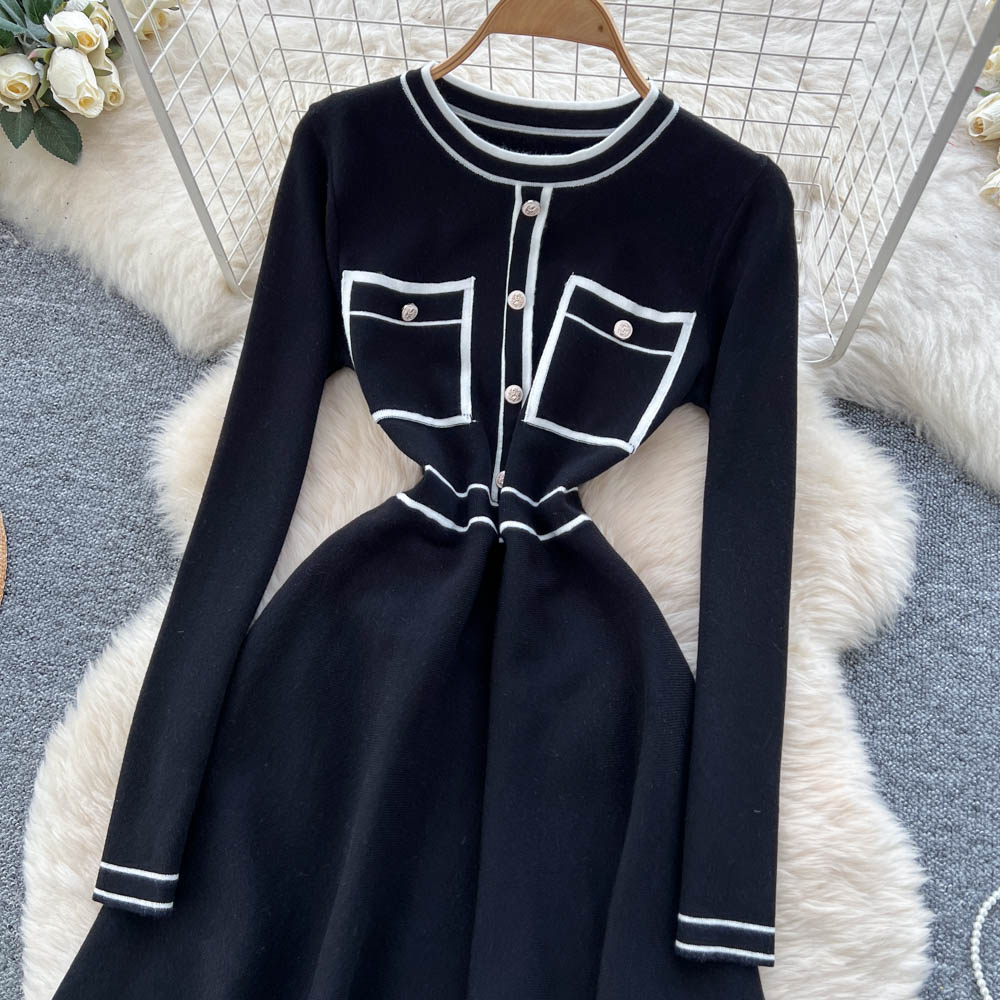 France style dress chanelstyle sweater dress for women